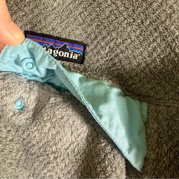 Patagonia Re-Tool Snap-T Better Fleece Pullover Sweater Grey Blue Size Medium - Picture 6 of 9